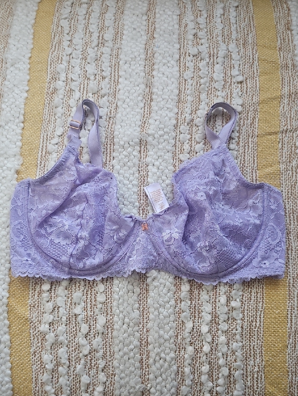 Savage X Fenty Floral Lace Underwire Bra - Lavender - 38D
